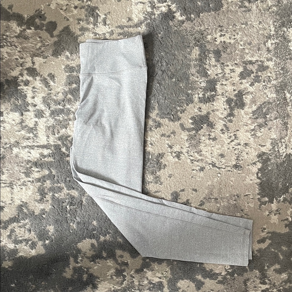 Gray High-Waisted Leggings